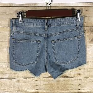 H&M Women's Cut Off Beaded Jean Shorts Blue Size 6